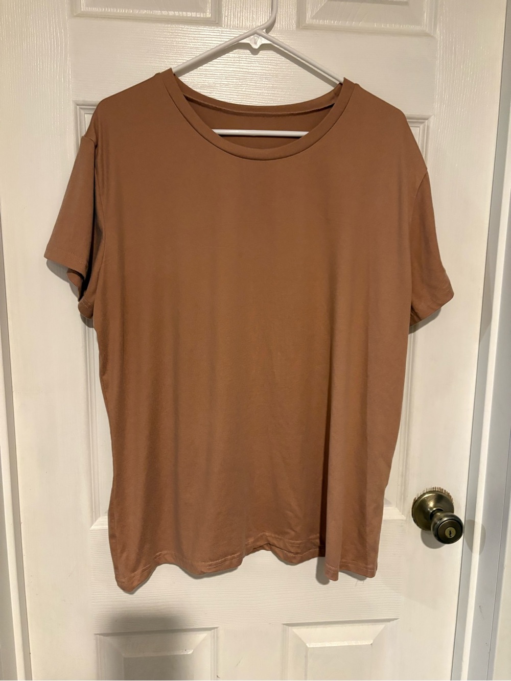 Men's Short Sleeve Crew Neck Tee - tan